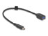 Фото #2 товара Delock USB 10 Gbps Kabel Type-C Stecker zu Typ-A Buchse 25 cm koaxial