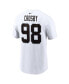 ფოტო #3 პროდუქტის Men's Maxx Crosby White Las Vegas Raiders Player Name and Number T-shirt