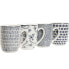 Набор из 4 кружек Mug Home ESPRIT Синий Белый Фарфор 340 ml