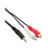 Фото #2 товара InLine Audio cable 2x RCA female / 3.5mm Stereo male 2m