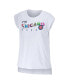 Women's White Chicago Cubs Greetings From T-shirt
