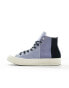 Converse Chuck 70 Hi suede and canvas trainers in blue multi