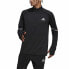 Фото #12 товара Толстовка спортивная мужская Adidas Fast 1/2 Zip Чёрная