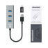 Фото #3 товара Graugear USB-HUB, 4 Ports, inkl. USB-C-Adapter