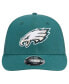 Фото #4 товара Men's Midnight Green Philadelphia Eagles Main Trucker Low Profile 9Fifty Snapback Hat