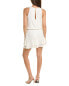 Krisa Wrap Front Halter Mini Dress Women's White Xs