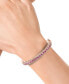 ფოტო #2 პროდუქტის EFFY® Pink Tourmaline (1-3/8 ct. t.w.), Ruby (3/8 ct. t.w.) & Diamond ( 1/2 ct. t.w.) Bangle Bracelet in 14k Rose Gold