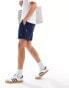 Фото #4 товара Polo Ralph Lauren Prepsters all over retro sports logo print flat front twill chino shorts in navy