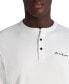 ფოტო #3 პროდუქტის Men's Karl Lagerfeld Signature Long Sleeve Henley T-shirt