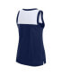 Women's Navy Dallas Cowboys Sequin Tank Top