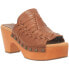 Фото #4 товара Dingo Dreamweaver Woven Clog Womens Brown Casual Sandals DI349-TAN