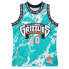 Фото #1 товара MITCHELL & NESS NBA TEAM MARBLE SWINGMAN JERSEY GRIZZLIES 1998 MIKE BIBBY