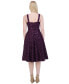 ფოტო #2 პროდუქტის Petite V-Neck Sleeveless Sequin A-line Dress