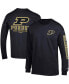 Фото #1 товара Men's Black Purdue Boilermakers Team Stack Long Sleeve T-shirt