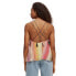 SCOTCH & SODA Pleated Rainbow sleeveless T-shirt