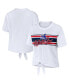 Фото #1 товара Women's White Chicago White Sox Front Tie T-shirt