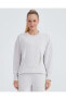W Soft Touch Crew Neck S232186 Sweatshirt Kadın Sweatshirt Bej