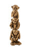 Фото #1 товара 3 Affen Figuren übereinander goldfarben