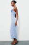 Фото #4 товара Платье из полиамида со сборками ZARA