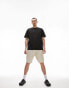 Topman oversized vertical texture tee in black