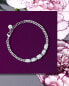 Modern bracelet with clear cubic zirconia Colori SAVY13