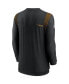 ფოტო #2 პროდუქტის Men's Black Pittsburgh Steelers Sideline Player Uv Performance Long Sleeve T-shirt