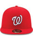 Фото #2 товара Men's Washington Nationals Game Authentic Collection On-Field 59FIFTY Fitted Cap