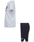 ფოტო #8 პროდუქტის Little Boys T-shirt and Woven Shorts, 2 Piece Set