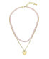 Robert Lee Morris Soho faux Stone Puffy Heart Layered Necklace