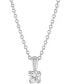 ფოტო #1 პროდუქტის Certified Diamond 18" Pendant Necklace (1/3 ct. t.w.) in 14k White Gold featuring diamonds with the De Beers Code of Origin, Created for Macy's