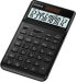Casio JW-200SC-BK - Desktop - Basic - 12 digits - Display tilting - Battery/Solar - Black