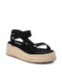 ფოტო #2 პროდუქტის Women's Suede Strappy Sandals With Jute Platform By