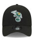 ფოტო #3 პროდუქტის Men's Black Oakland Athletics Logo 39THIRTY Flex Hat