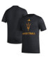 Фото #1 товара Men's Black Arizona State Sun Devils Fadeaway Basketball Pregame AEROREADY T-shirt