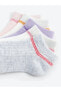 LCW baby Çizgili Kız Bebek Patik Çorap 5'li