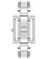 Women's Three-Hand Quartz Silver-Tone Alloy with White Ceramic Bracelet Watch, 24mm