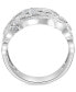 ფოტო #5 პროდუქტის EFFY® Diamond Swirl Statement Ring (3/8 ct. t.w.) in 14k White Gold