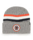 Фото #3 товара Men's Gray Chicago Bears Highline Cuffed Knit Hat