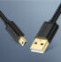 Kabel przewód USB - mini USB 480 Mbps 1.5m czarny