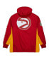 Фото #4 товара Men's Red Distressed Atlanta Hawks Team OG 2.0 Vintage-Like Logo Anorak Windbreaker Quarter-Zip Jacket