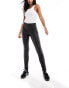 Фото #14 товара Object coated leggings in black