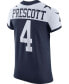 Фото #3 товара Men's Dak Prescott Navy Dallas Cowboys Alternate Vapor Elite Player Jersey