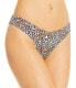 Aqua Swim 285513 Women Leopard Print High Leg Bikini Bottom, Size Medium