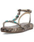 Фото #1 товара Eshily Bead Embellished Platform Sandals