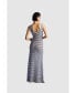 ფოტო #4 პროდუქტის Women's Striped Long Dress