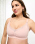 Lindex Mom 2 pack seamless with lace nursing bra in pink and black