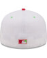 Фото #3 товара Men's White, Coral Chicago Cubs 1990 MLB All-Star Game Strawberry Lolli 59FIFTY Fitted Hat