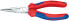 Фото #1 товара Тонкогубцы Knipex 25 05 140 из хром-ванадиевой стали, пластик, синий/красный 14 см 111 г