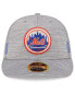 Фото #2 товара Men's Gray New York Mets 2024 Clubhouse Low Profile 59FIFTY Fitted Hat