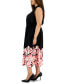 ფოტო #3 პროდუქტის Plus Size Jenna Border-Hem Elastic-Waist Midi Dress